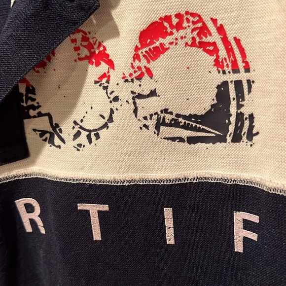 Navy and red Le Coq Sportif golf shirt - Picture 2 of 7